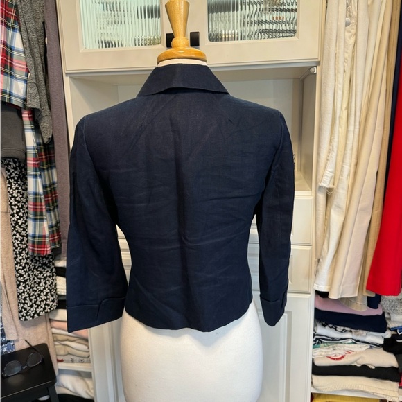 Navy Blue Women's Jacket - Picture 2 of 4